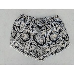 Pom Pom Shorts with Drawstring